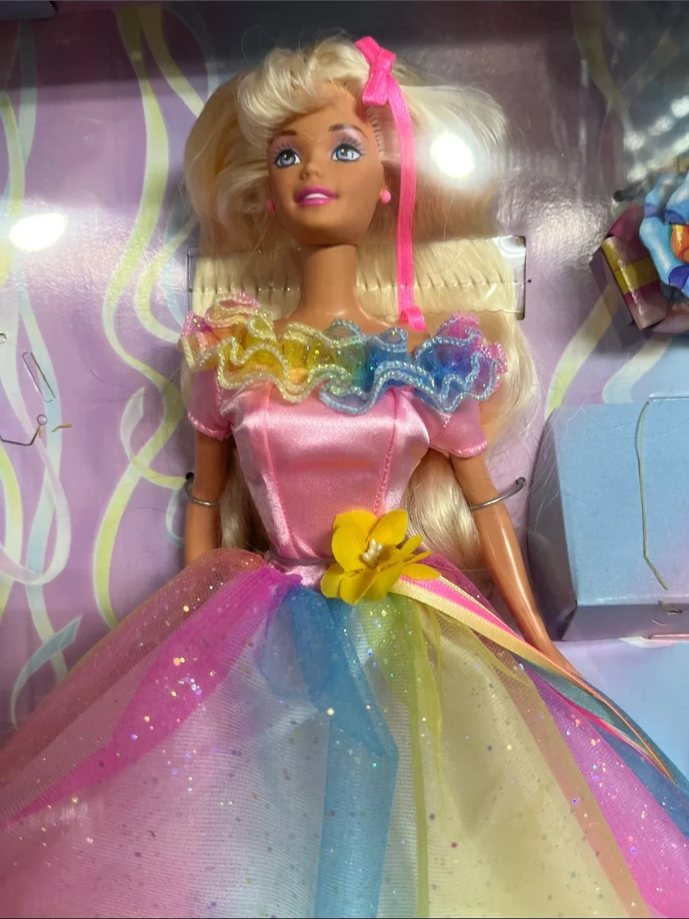1997 Birthday Barbie Doll by Mattel (model 18224) NRFB with Ribbon